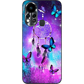 Чохол силіконовий Case для Infinix Hot 11s з картинкою Метелики та оберег