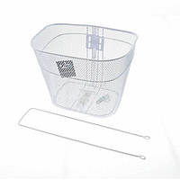 Корзинка для велосипеда, белая