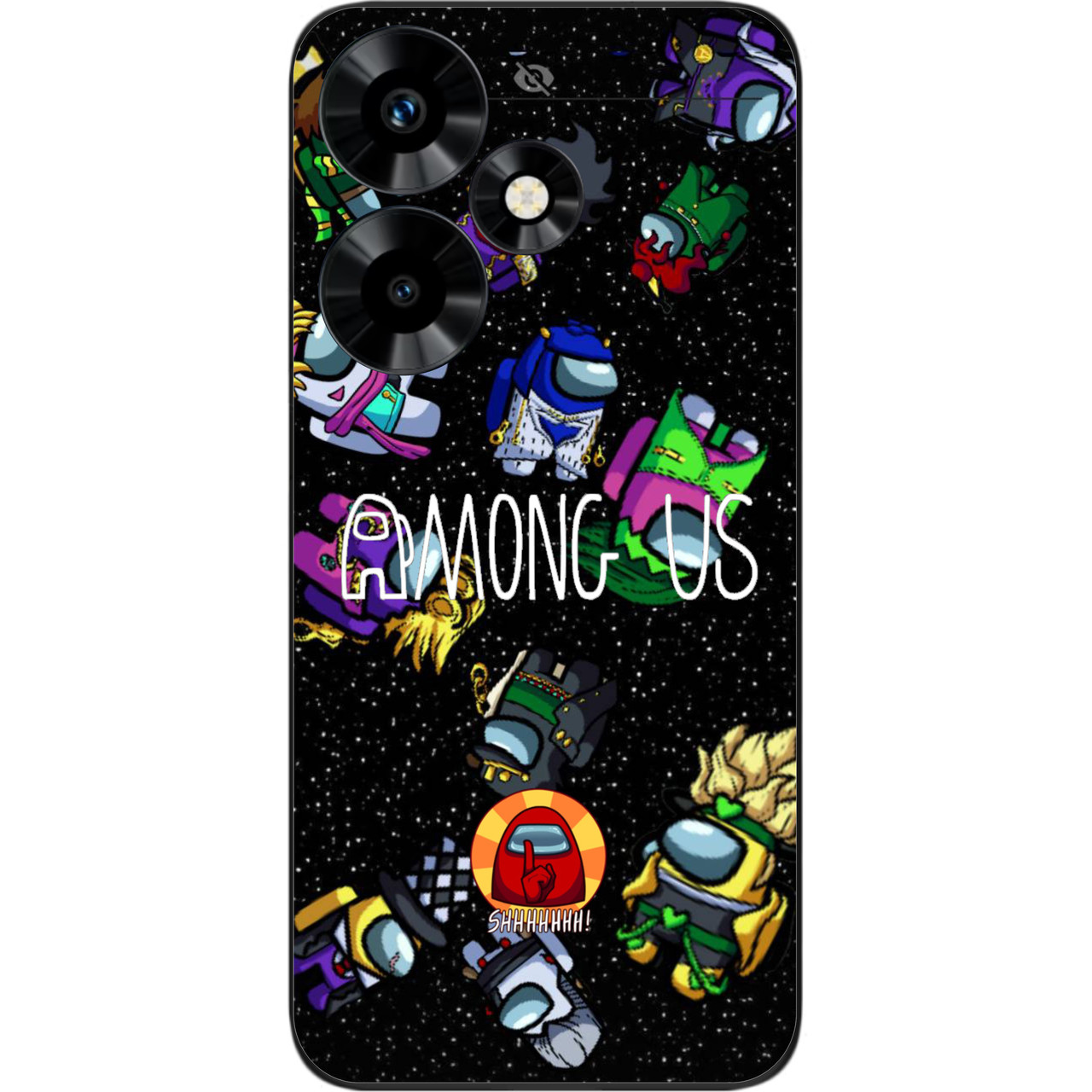 Силіконовий чохол Case для Infinix Hot 30 (X6831) з картинкою Among Us В космосі