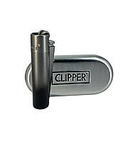 Зажигалка Clipper металл - Black