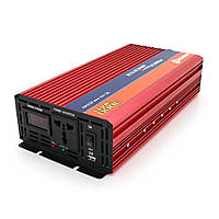 Інвертор напруги NV-3000(1600 Вт)+LCD, 12/220V, aproximated, 1 універсальна розетка, клеми, Box