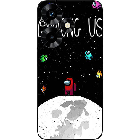 Силіконовий чохол Case для Infinix Hot 30 (X6831) з картинкою Among Us На місяці, фото 1