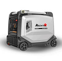Генератор інверторний БЕНЗИНОВИЙ Matari M4000 вія (3.5 kW), однофазний, 220 V, 50Hz, об'єм бака 11 л, стартер