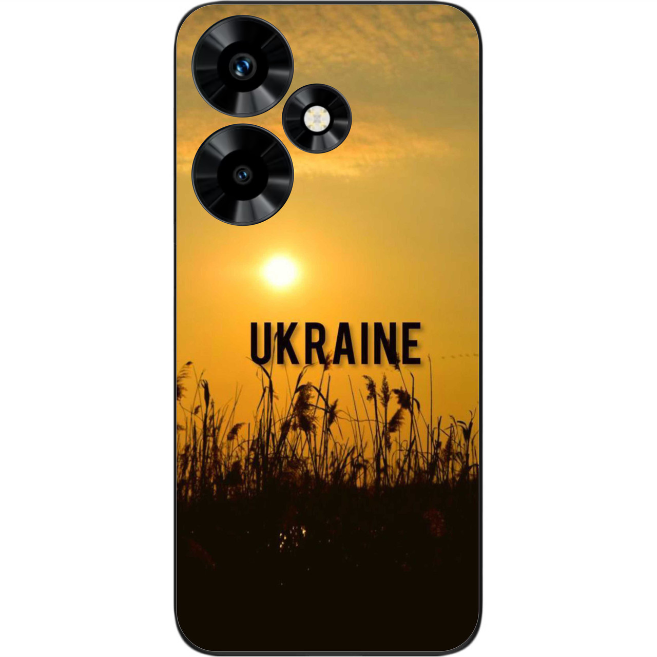 Силіконовий чохол Case для Infinix Hot 30 (X6831) з картинкою Захід у полі