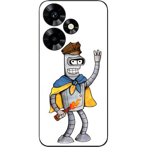 Силіконовий чохол Case для Infinix Hot 30 (X6831) з картинкою Робот, фото 1