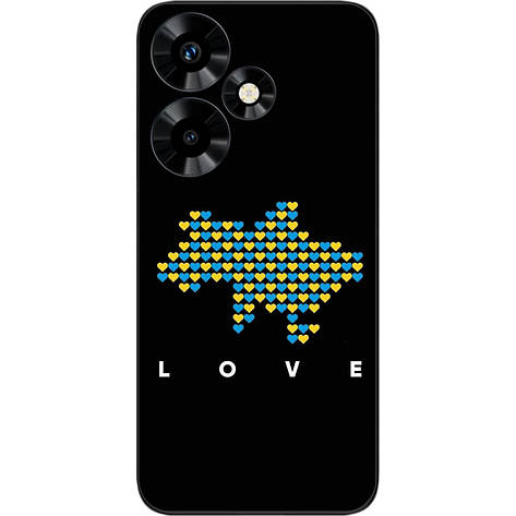 Силіконовий чохол Case для Infinix Hot 30 (X6831) з картинкою Love, фото 1