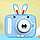 Дитячий цифровий фотоапарат X900 Rabbit blue, фото 4