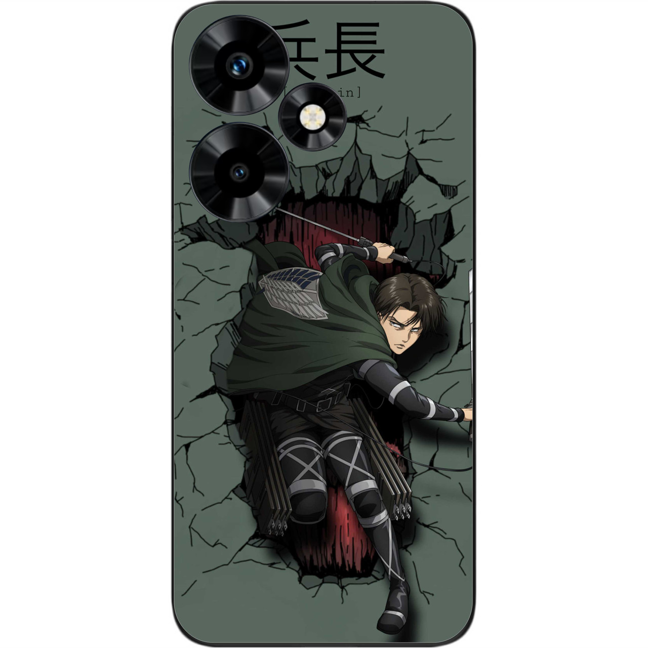 Силіконовий чохол Case для Infinix Hot 30 (X6831) з картинкою Капітан Аккерман