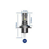 Автолампа CYCLONE LED H4/H19 H/L 6000K TYPE 42, фото 3