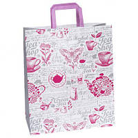 Від 10 шт. Пакет паперовий КРАФТ білий  32х15х38см KGB 323815-47 купити дешево оптом в інтернет-магазині