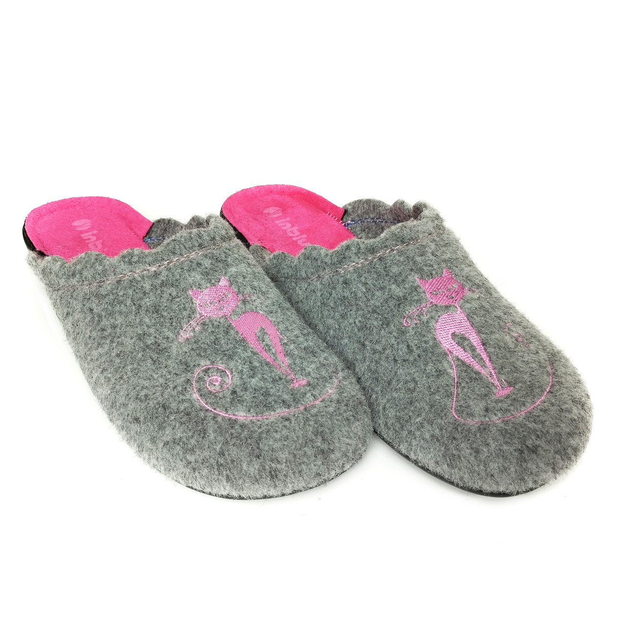 Жіночі капці Inblu фетрові Срібний, фото 1