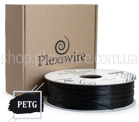PETG пластик Plexiwire для 3D принтера чорний 400м / 1,2кг / 1,75мм, фото 1