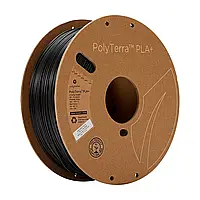 PolyTerra PLA Plus Filament (пластик) для 3D принтера Polymaker 1кг, 1.75мм, чорний