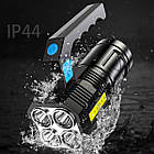 Ліхтар прожектор ручний переносний Sirius TL-9328 із зарядкою USB, водонепроникний акумуляторний ліхтарик, фото 7