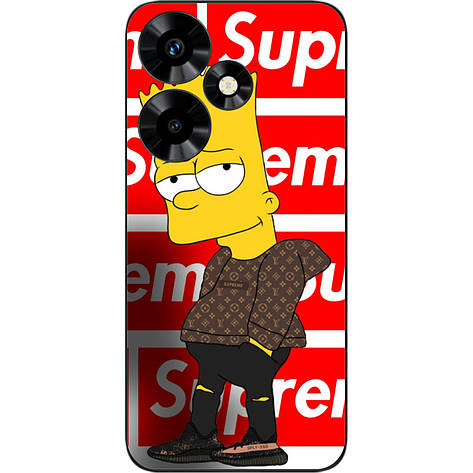 Силіконовий чохол Case для Infinix Hot 30 (X6831) з картинкою Сімпсон, фото 1