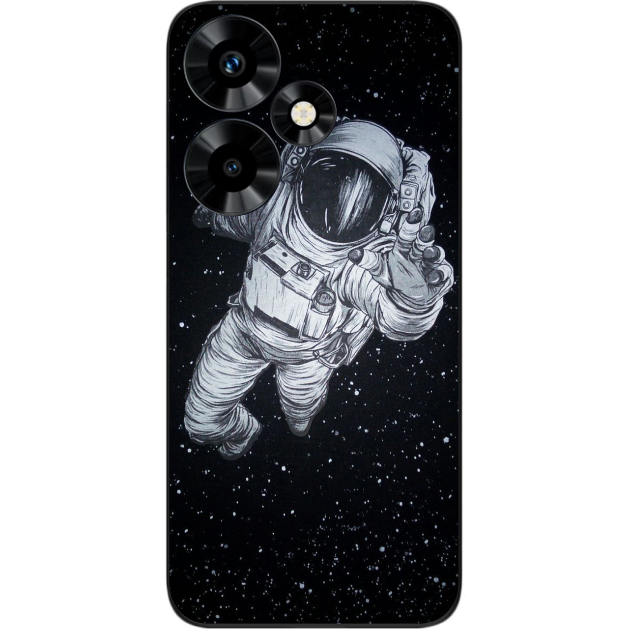 Чохол силіконовий Case для Infinix Hot 30 Play NFC (X6835B) з картинкою Космонавт