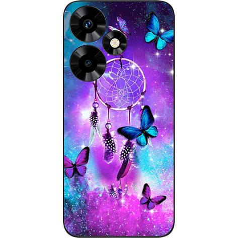 Чохол силіконовий Case для Infinix Hot 30 (X6831) з картинкою Метелики й оберег, фото 1