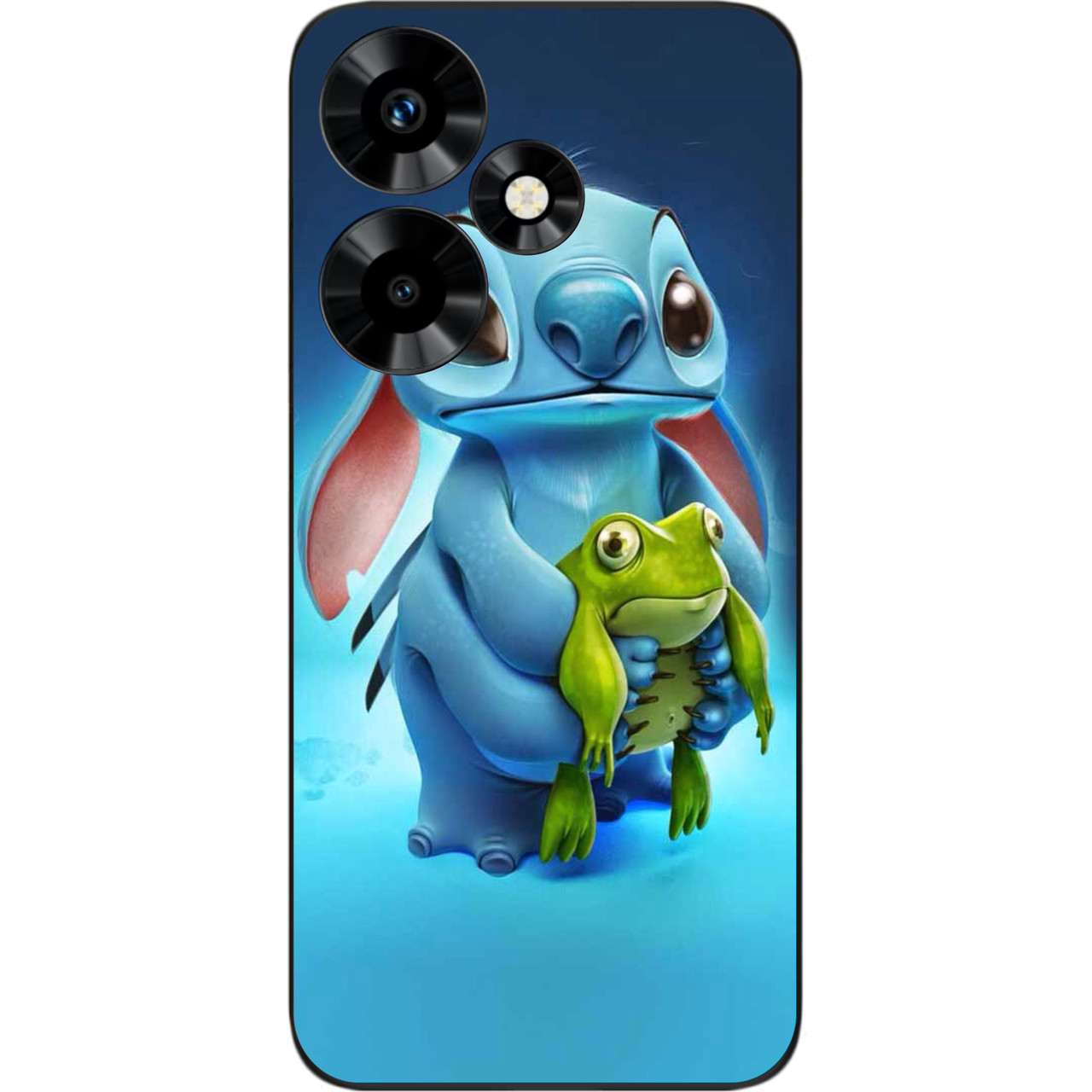 Силіконовий чохол Case для Infinix Hot 30 Play NFC (X6835B) з картинкою Стіч з жабою