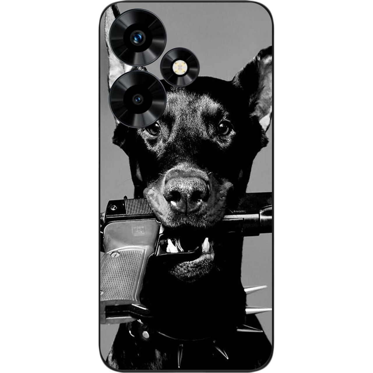 Силіконовий бампер Case для Infinix Hot 30 Play NFC (X6835B) із зображенням Пес