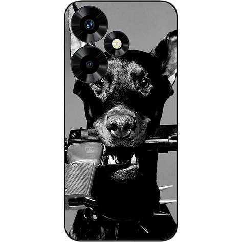 Силіконовий бампер Case для Infinix Hot 30 Play NFC (X6835B) із зображенням Пес, фото 1