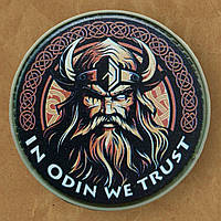 Шеврон викинг In Odin We Trust пвх