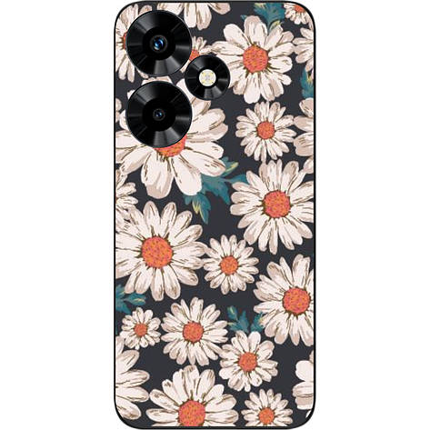 Силіконовий бампер Case для Infinix Hot 30 (X6831) із зображенням Ромашки, фото 1