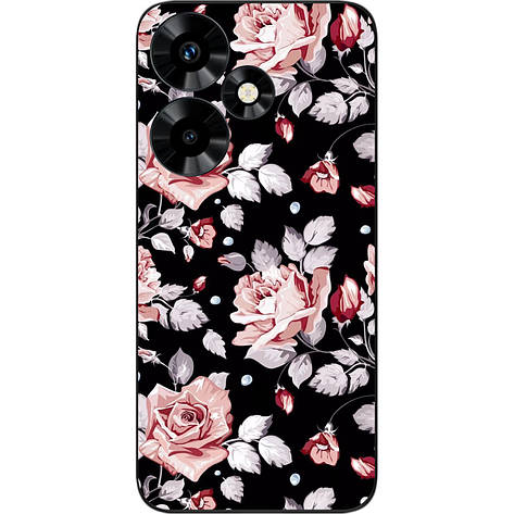 Силіконовий бампер Case для Infinix Hot 30 Play NFC (X6835B) із зображенням Квіти, фото 1