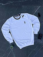 Кофта USPA брендовая мужская | Белый свитшот Успа на осень