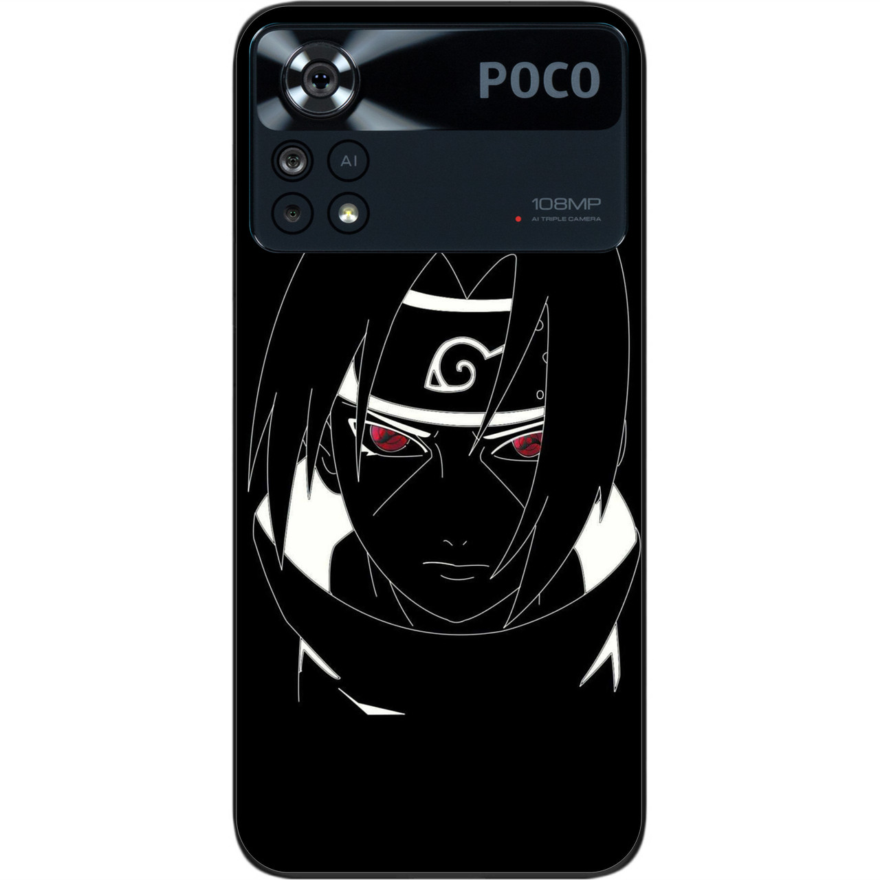 Силіконовий чохол Case для Xiaomi Poco X4 Pro 5G з картинкою Itachi Uchiha