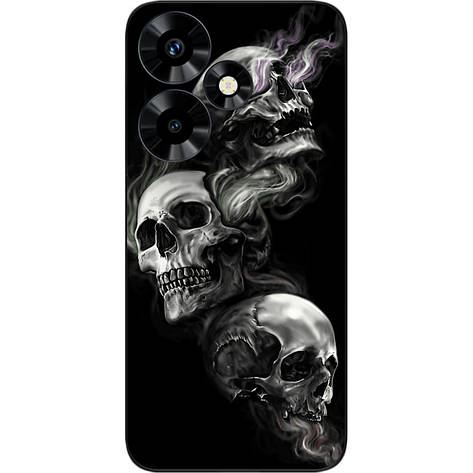 Чохол силіконовий Case для Infinix Hot 30 (X6831) з картинкою Три черепи, фото 1
