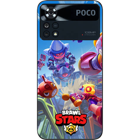 Силіконовий чохол Case для Xiaomi Poco X4 Pro 5G з картинкою Бравл Літо монстрів, фото 1