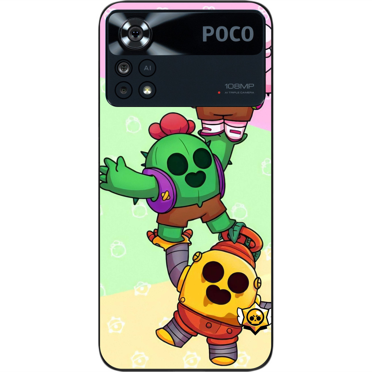 Силіконовий чохол Case для Xiaomi Poco X4 Pro 5G з картинкою Бравл Спайки