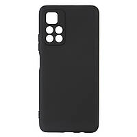 Силиконовый чехол Matte Slim Fit Camera Cover для Poco M4 Pro 5G Black