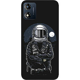 Чохол силіконовий Case для Motorola Moto E13 з картинкою Космонавт і місяць