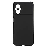 Силиконовый чехол Matte Slim Fit Camera Cover для Poco M5 Black