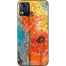 Силіконовий бампер Case для Motorola Moto E13 із зображенням Кульбаби