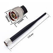 Антена WiFi 4G LTE 3G GSM 5dBi 1800-2450 MHz N type Male широконаправлена універсальна для модему, репітера, фото 4