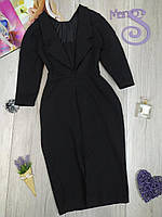 Женское платье с рукавом три четверти чёрное Vero Moda Размер M