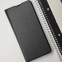 Кожаный чехол книжка черный для Samsung Galaxy A50 , чохол книжка подставка на самсунг А50 с визитницей