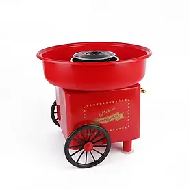 Домашній апарат для приготування солодкої вати електрична машина прилад для цукрової вати червоний