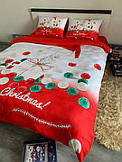 Новорічна постільна білизна Євро розмір