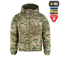 Зимняя военная куртка M-Tac Alpha Gen.IV Pro Primaloft Multicam теплая армейская куртка с капюшоном мультикам