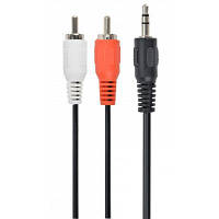 Кабель мультимедійний Jack 3.5mm тато/2RCA тато 1.5m Cablexpert (CCAB-458)