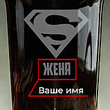 Келих для пива "Супермен" персоналізований, Крафтова коробка, фото 5