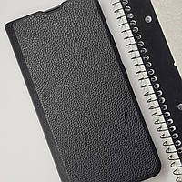 Кожаный чехол книжка черный для Samsung Galaxy A34 , чохол книжка подставка на самсунг А34 с визитницей