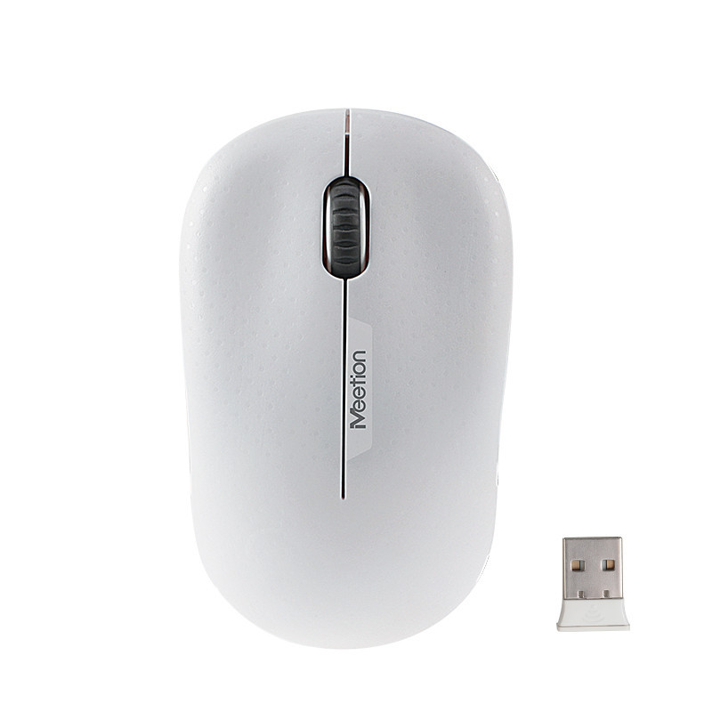 Бездротова оптична мишка MEETION Wireless Mouse 2.4G MT-R545, біла