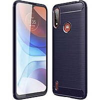 TPU чехол накладка Urban для Motorola E7 Power синий