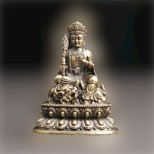 Вінтажний мініатюрна мідна латунна фігурка статуетка Будди Манджушрі