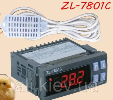 Цифровой термостат  Lilytech ZL-7801C. Регулятор вологість температури, клімат камера, інкубатор, дегидратор