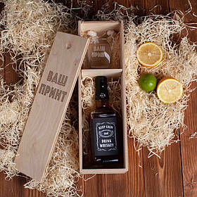 Набір для віскі "Конструктор" в ящику S персоналізований